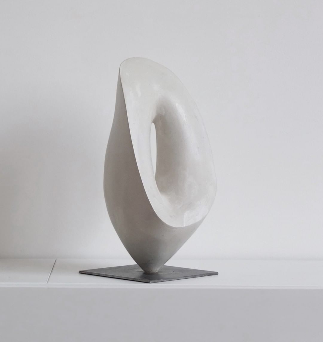 Alex Palenski sculpture plâtre blanc O